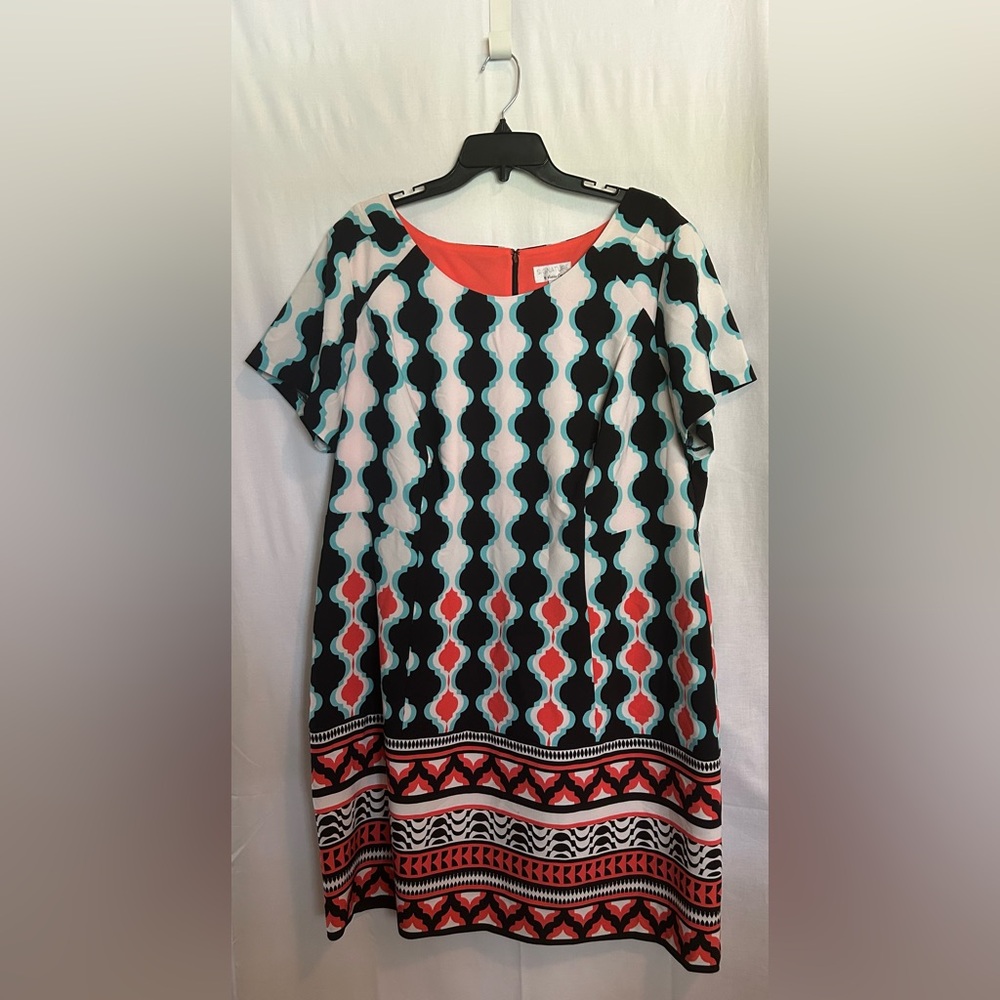 Signature by Robbie Bee - Vibrant Patterned Dress